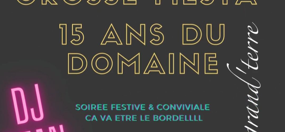 15 ans du domaine